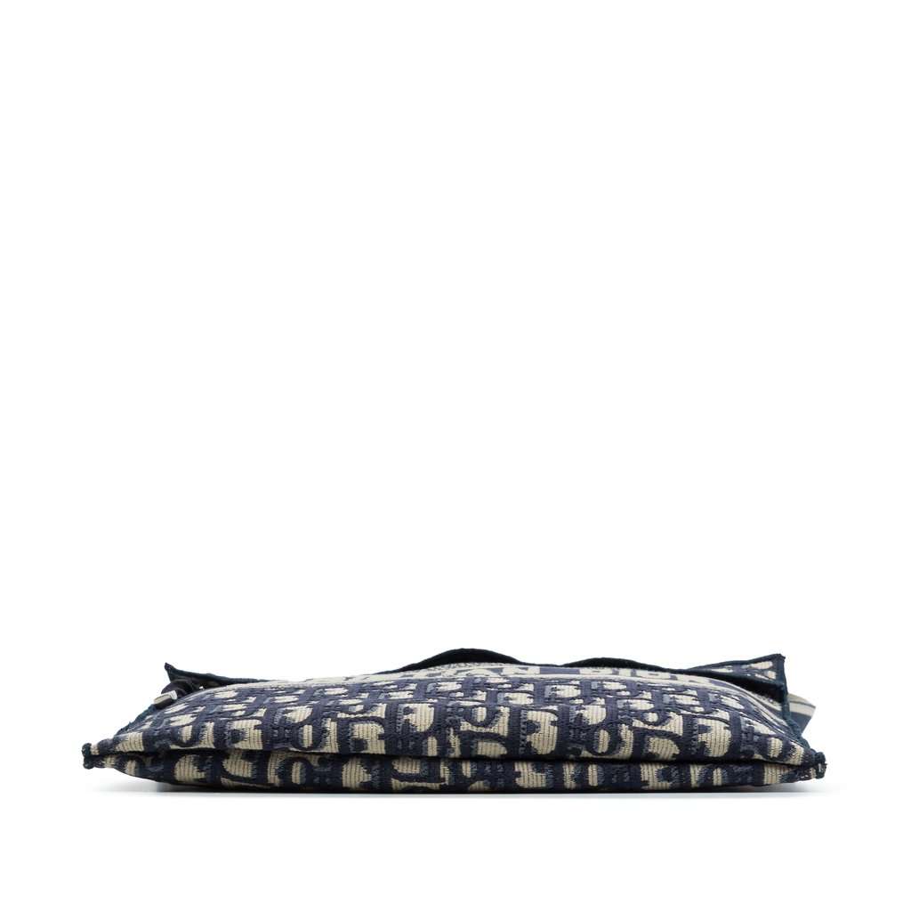 Dior Oblique Canvas Flat Crossbody Blue Very good condition - Inside View