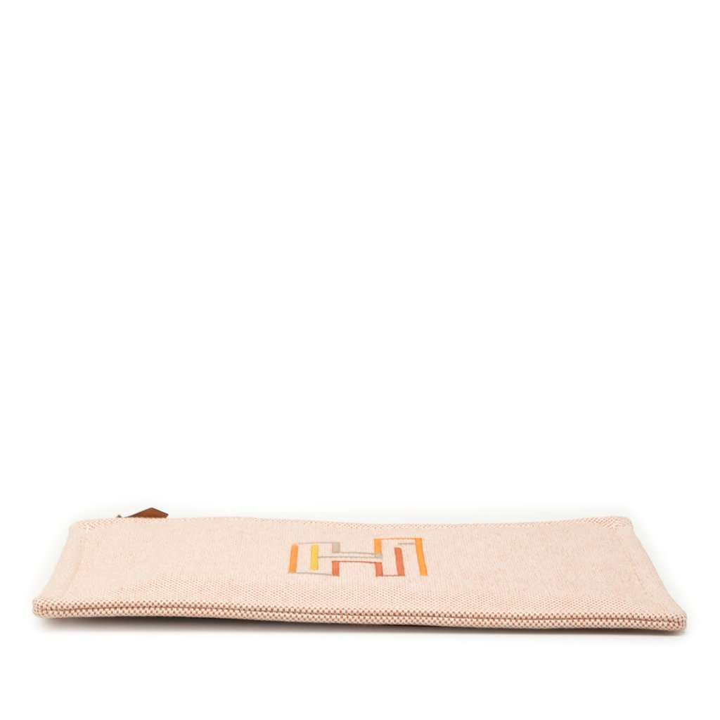 Hermès Large Canvas H Labyrinthe Case Orange Very good condition - Inside View