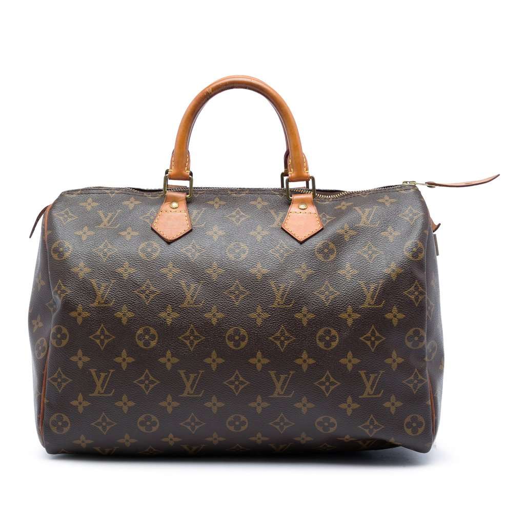 Louis Vuitton Monogram Speedy 35 Brown Very good - Front View