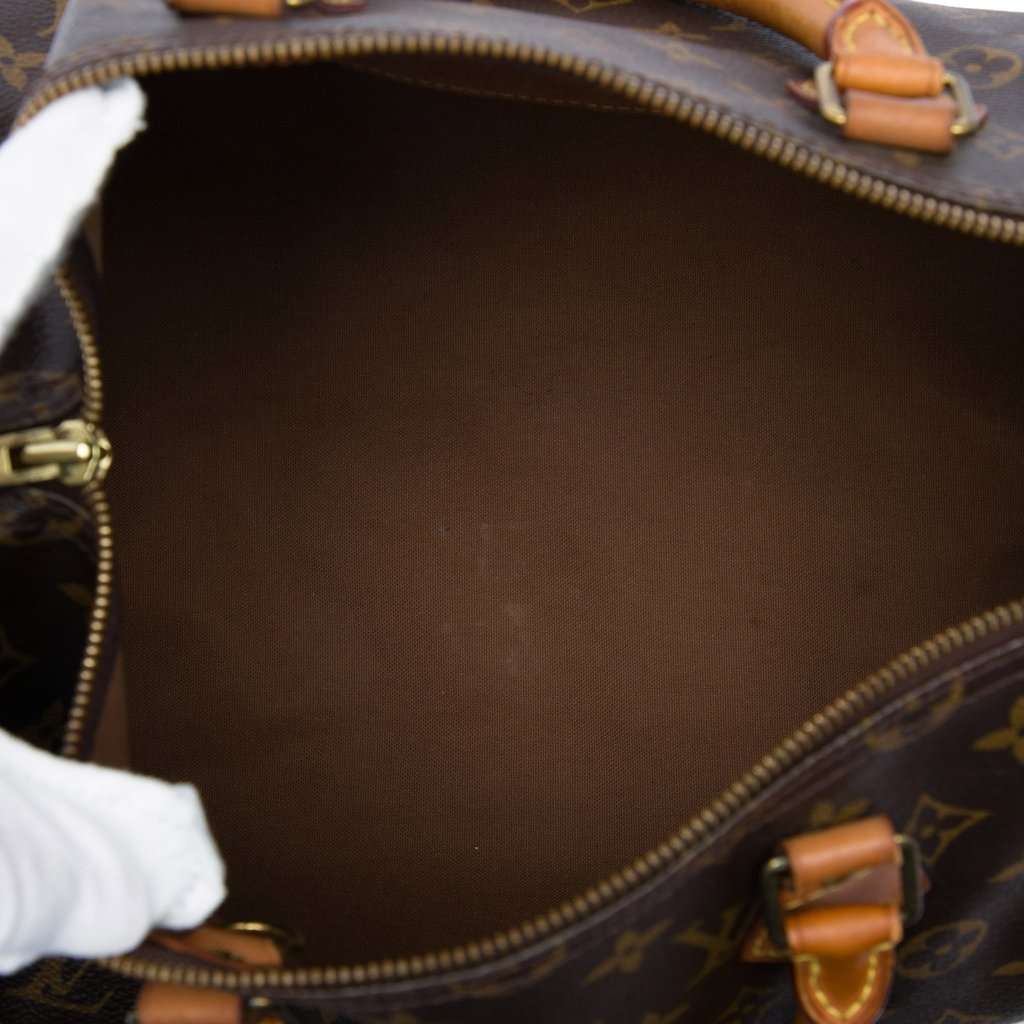 Louis Vuitton Monogram Speedy 35 Brown Very good - Model View