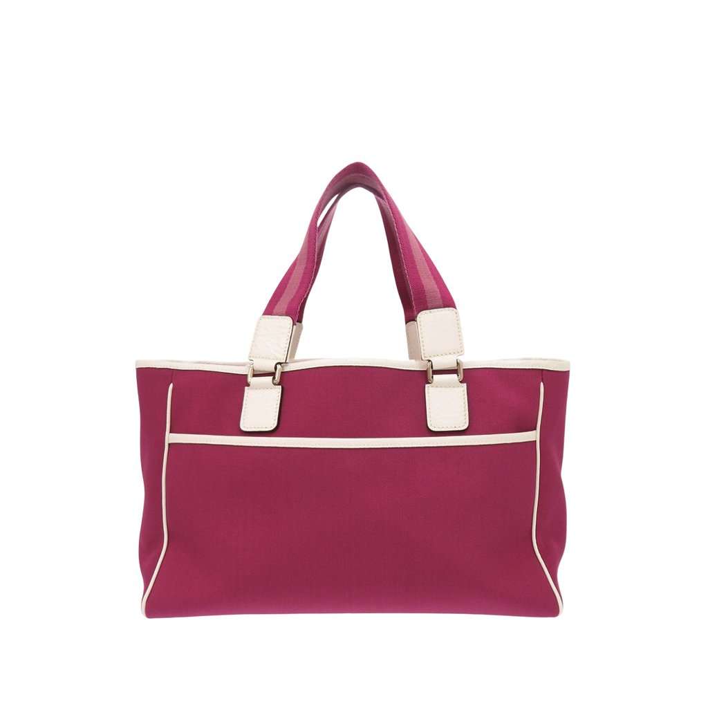 Gucci Canvas Web Tote Pink Very good condition - Back View