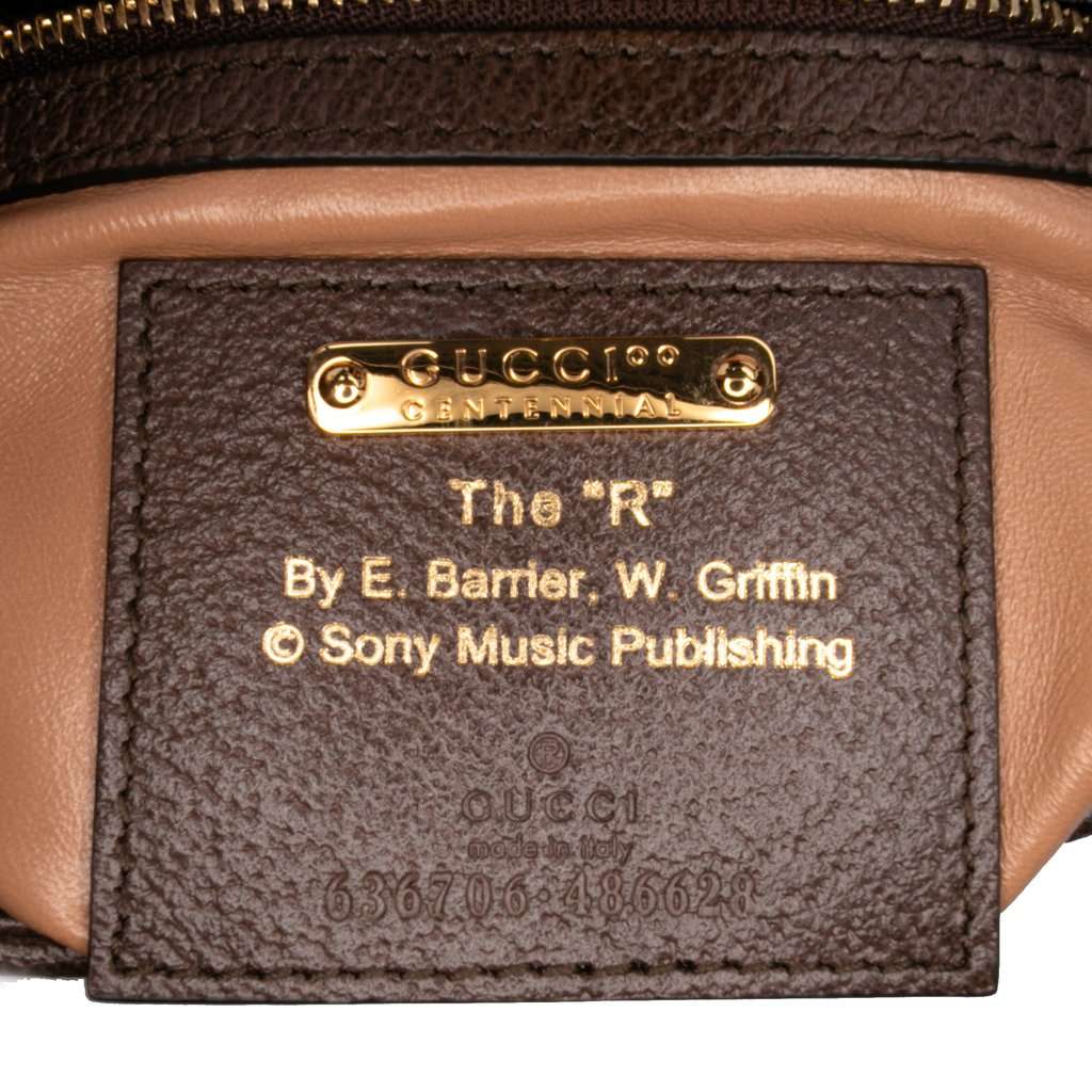 Gucci Small Canvas 100 Centennial Music Jackie 1961 Crossbody Brown Very good - Box View