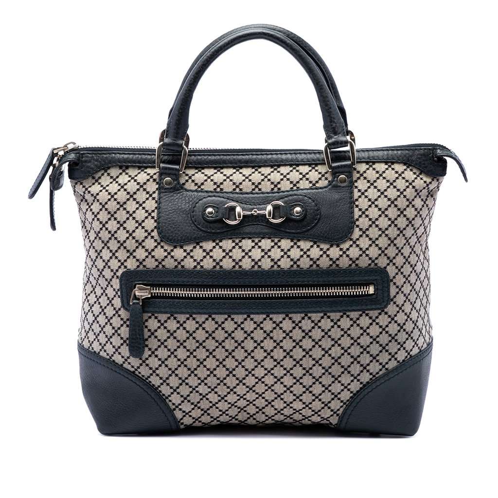 Gucci Diamante Canvas Catherine Tote Beige Very good condition - Front View