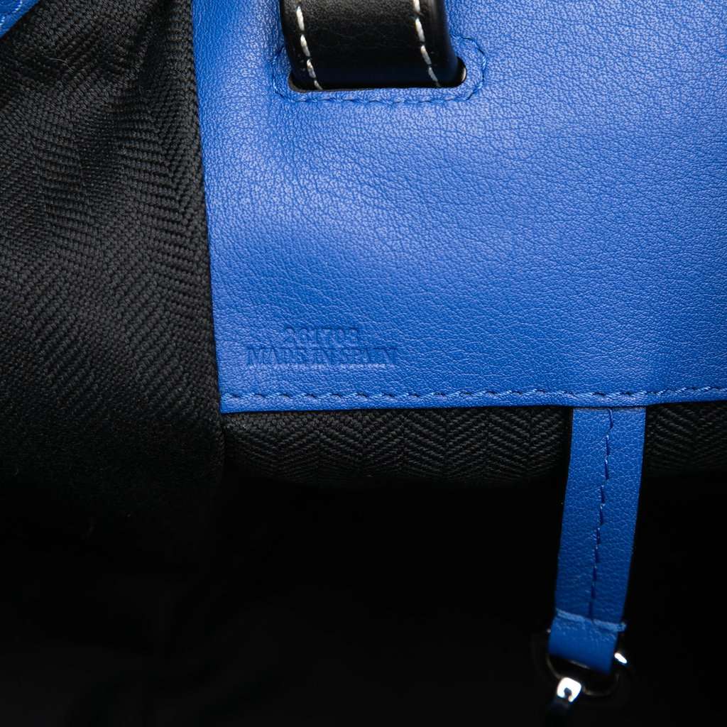 Loewe Small Bicolor Calfskin Can't Take It Hammock Bag Blue Leather Very good condition - Box View