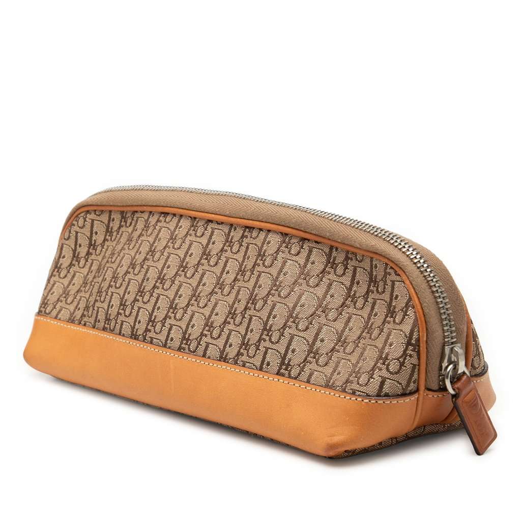 Dior Diorissimo Trotter Canvas Pouch Brown Very good - Back View