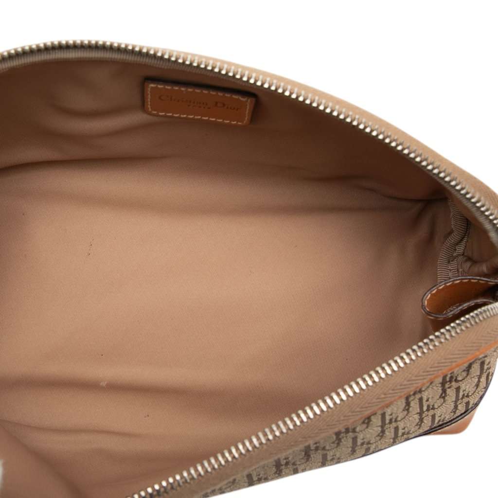 Dior Diorissimo Trotter Canvas Pouch Brown Very good - Model View