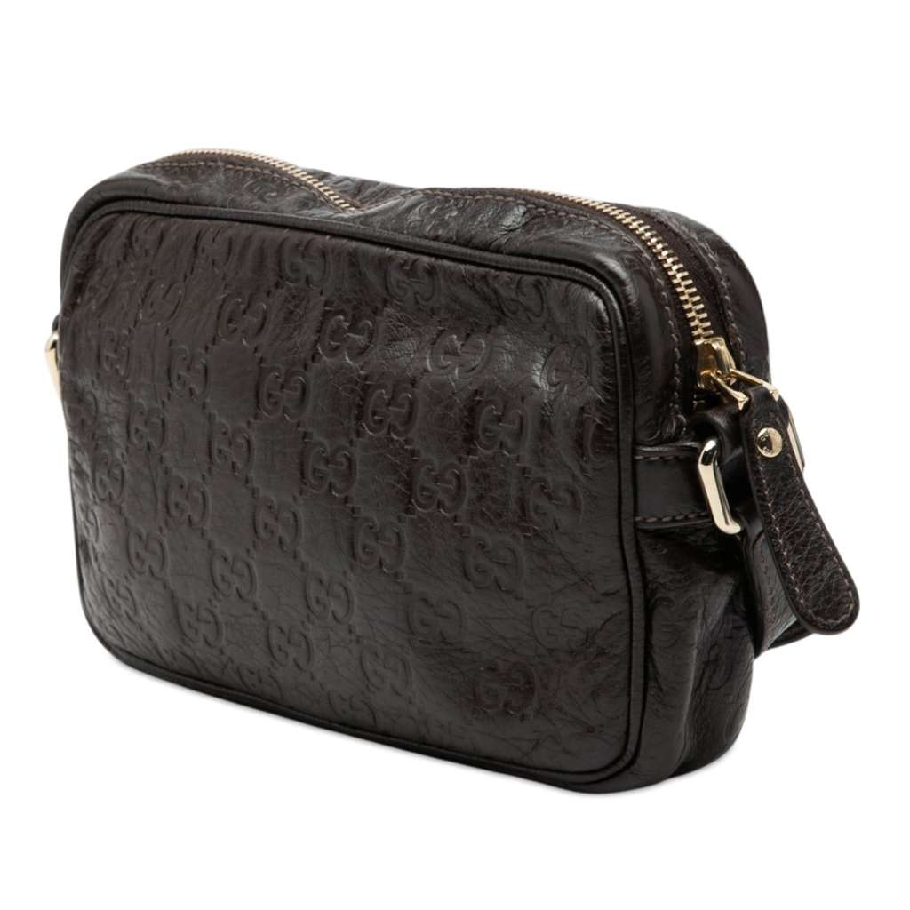 Gucci Guccissima Crossbody Brown Leather Very good condition - Back View