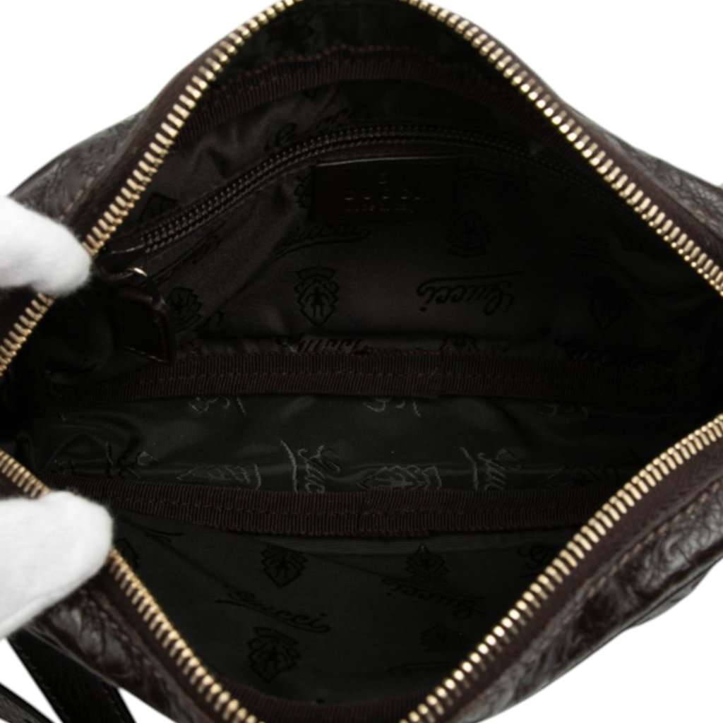 Gucci Guccissima Crossbody Brown Leather Very good condition - Model View
