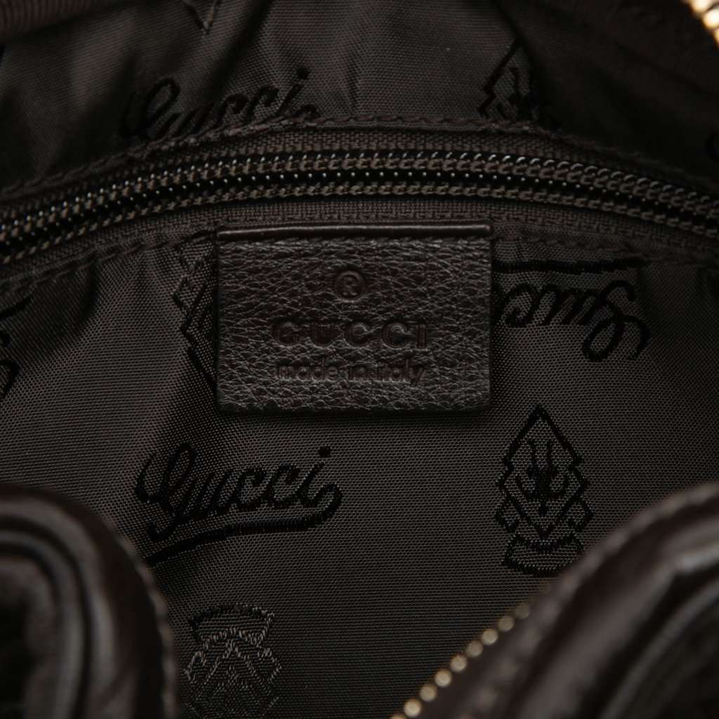 Gucci Guccissima Crossbody Brown Leather Very good condition - Box View