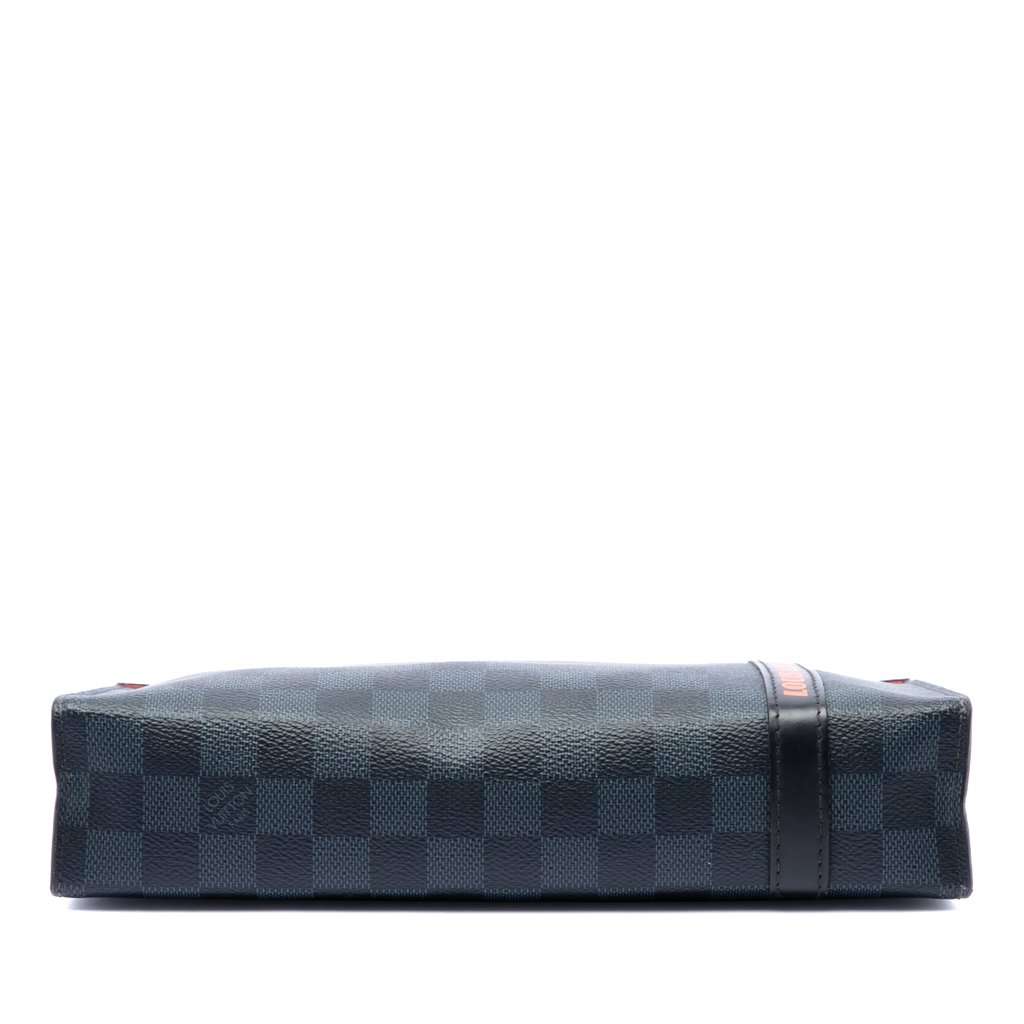 Louis Vuitton Damier Cobalt Race Pochette Voyage MM Blue Very good - Inside View