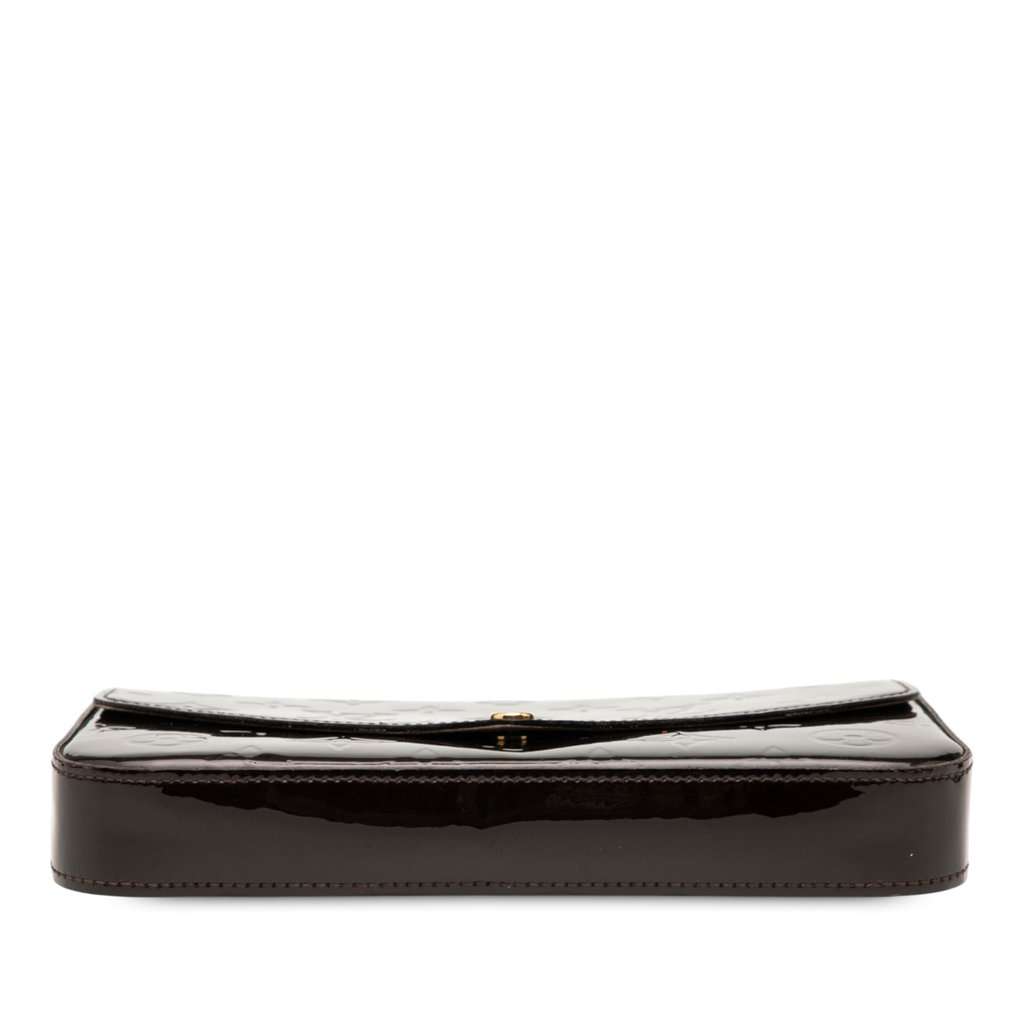 Louis Vuitton Monogram Vernis Pochette Felicie Purple Leather Very good - Inside View