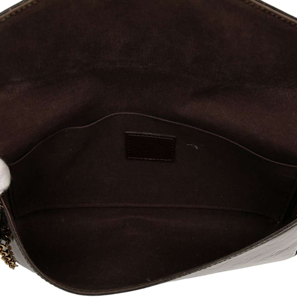 Louis Vuitton Monogram Vernis Pochette Felicie Purple Leather Very good - Model View