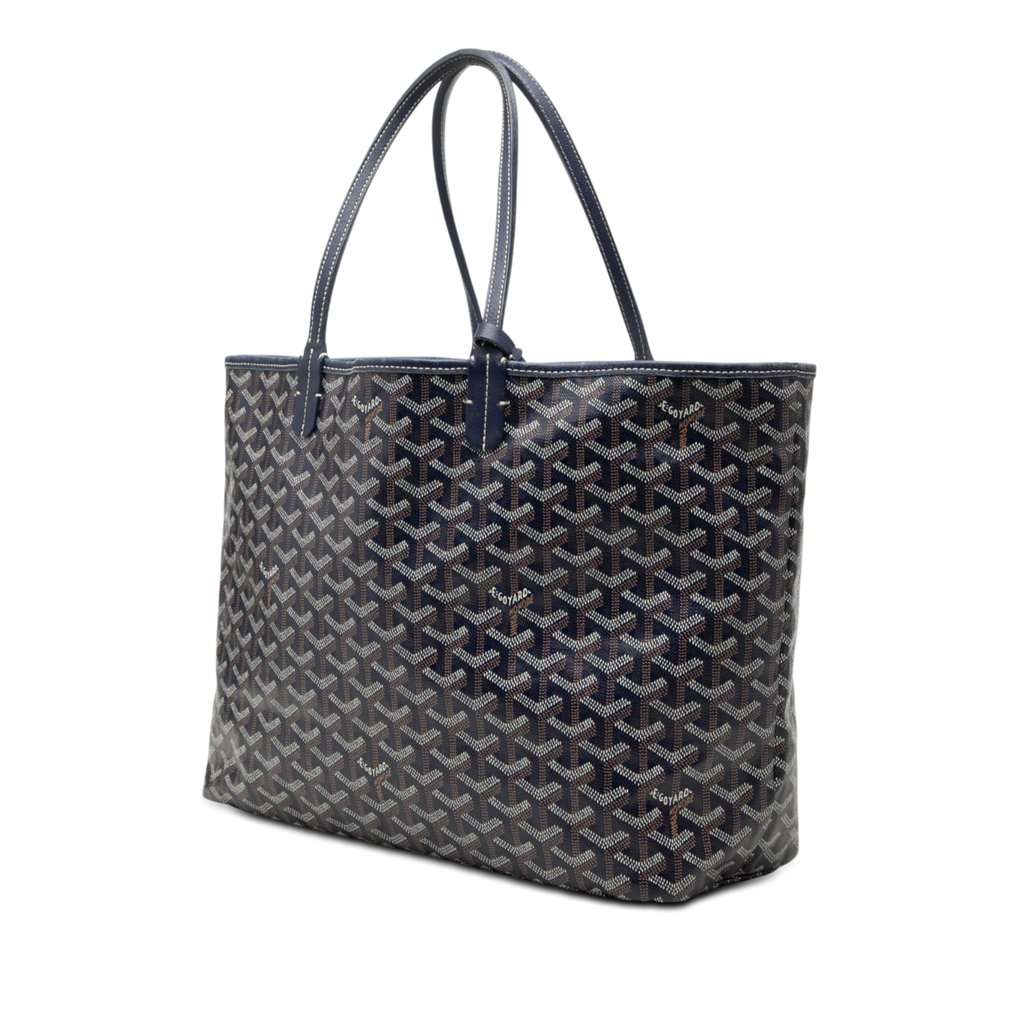 Goyard Goyardine Saint Louis PM Blue Very good - Back View
