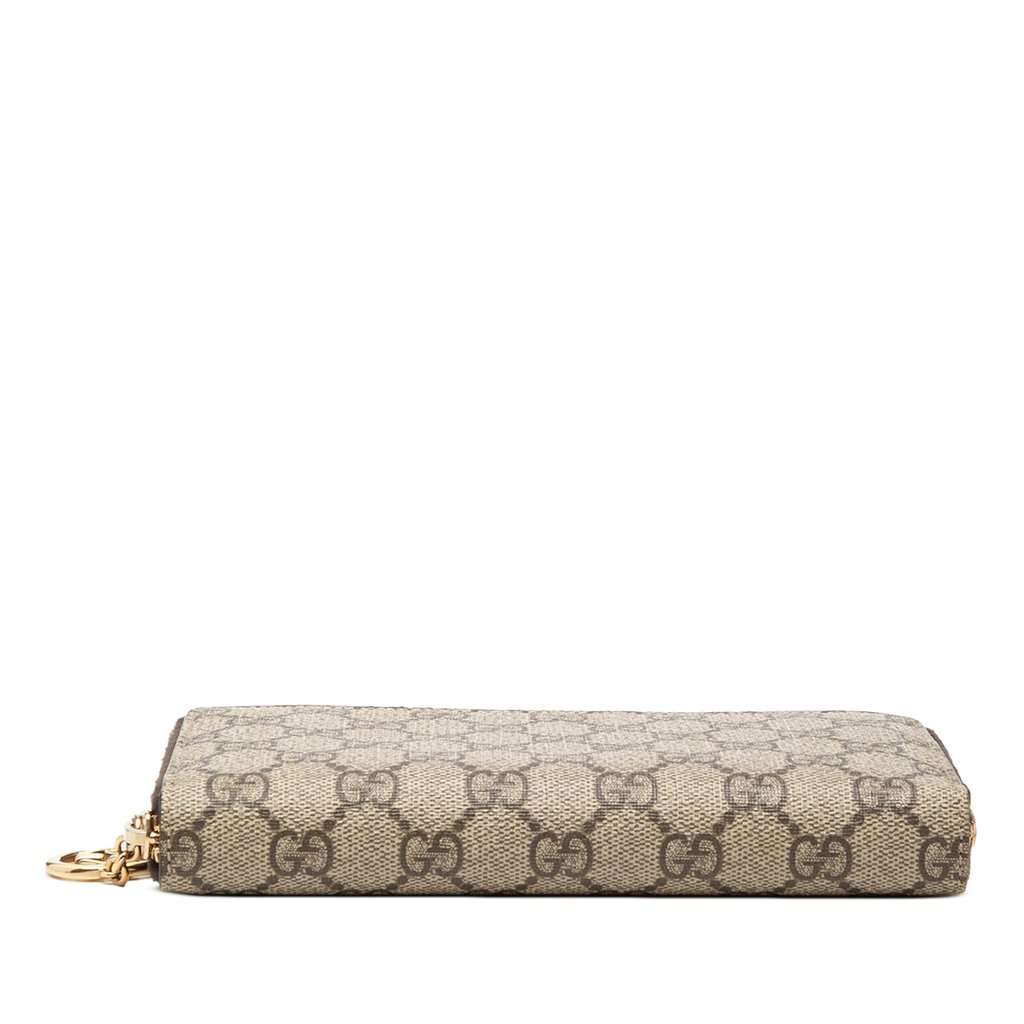 Gucci GG Supreme Zip Around Long Wallet Beige Very good condition - Inside View