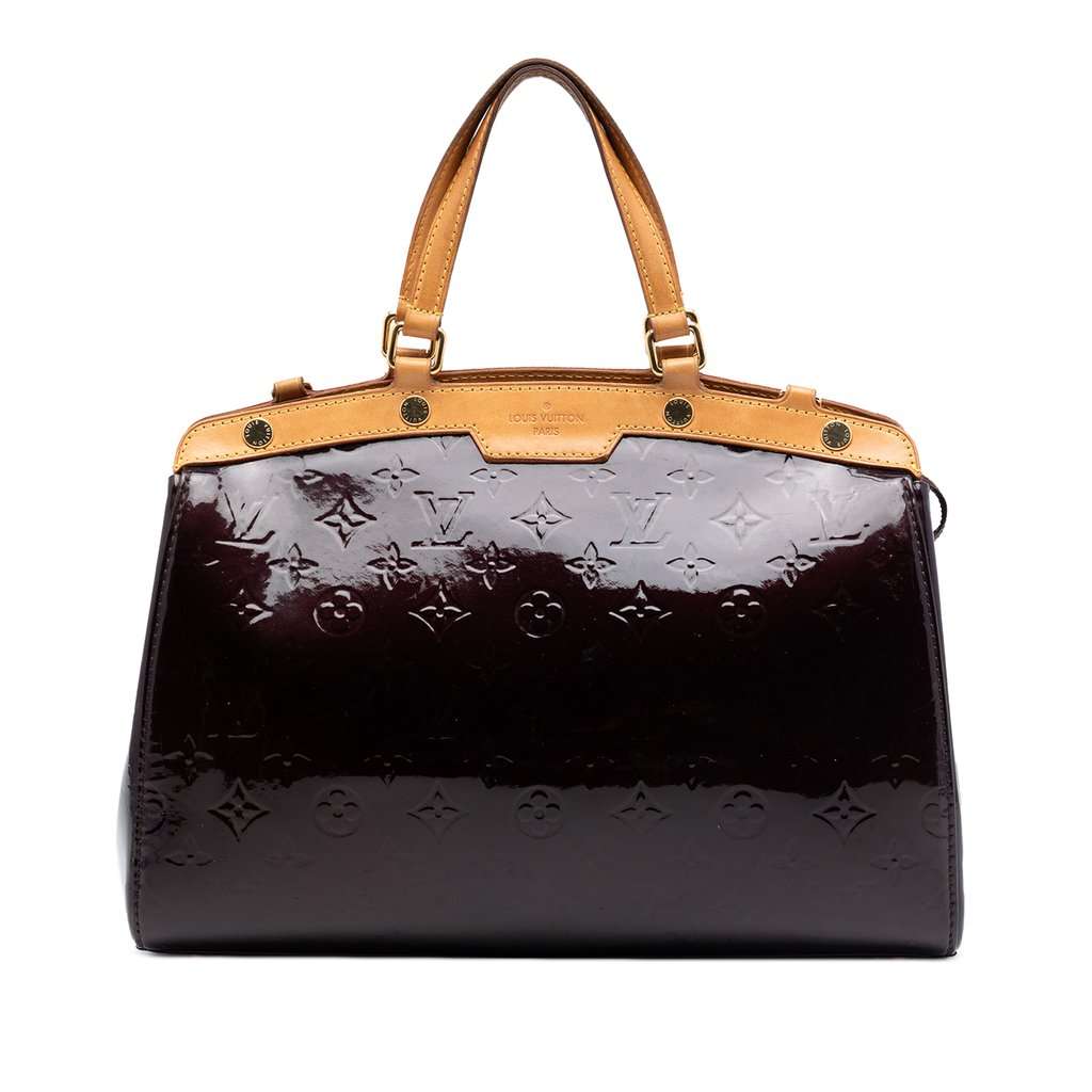 Louis Vuitton Monogram Vernis Brea MM Purple Leather Very good condition - Front View