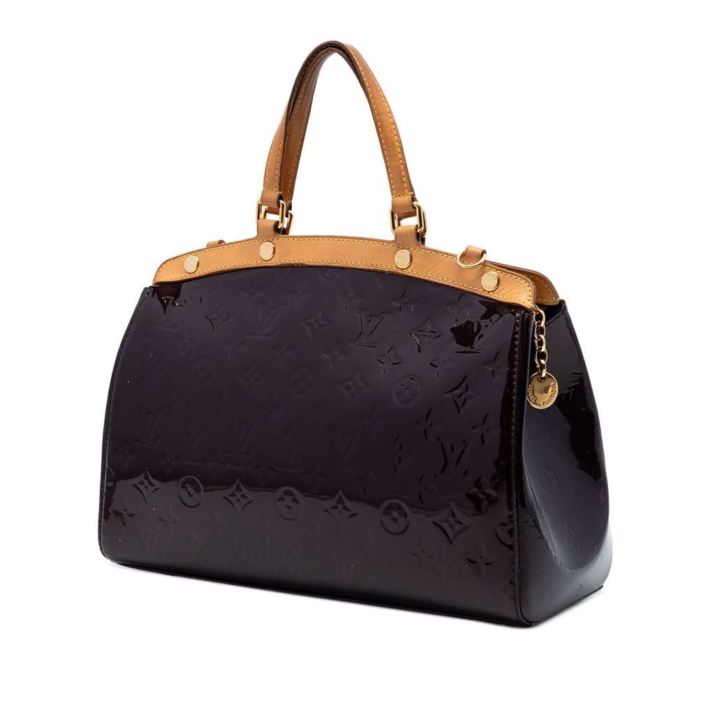Louis Vuitton Monogram Vernis Brea MM Purple Leather Very good condition - Back View