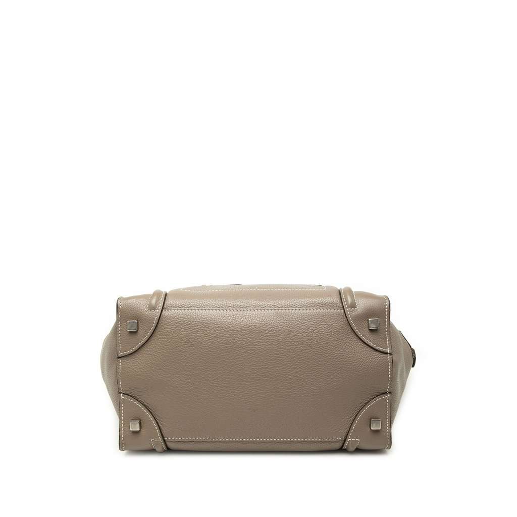 Celine Mini Calfskin Luggage Tote Brown Leather Very good - Inside View