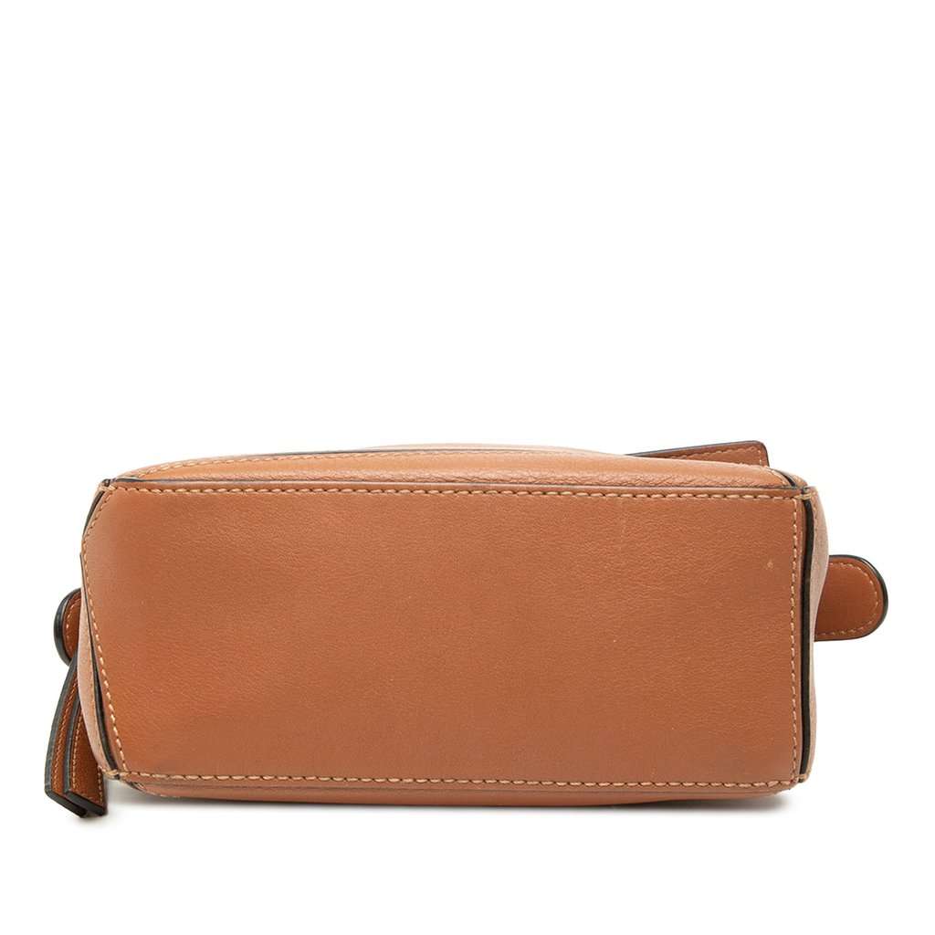 LOEWE Mini Calfskin Puzzle Satchel Brown Leather Very good condition - Inside View