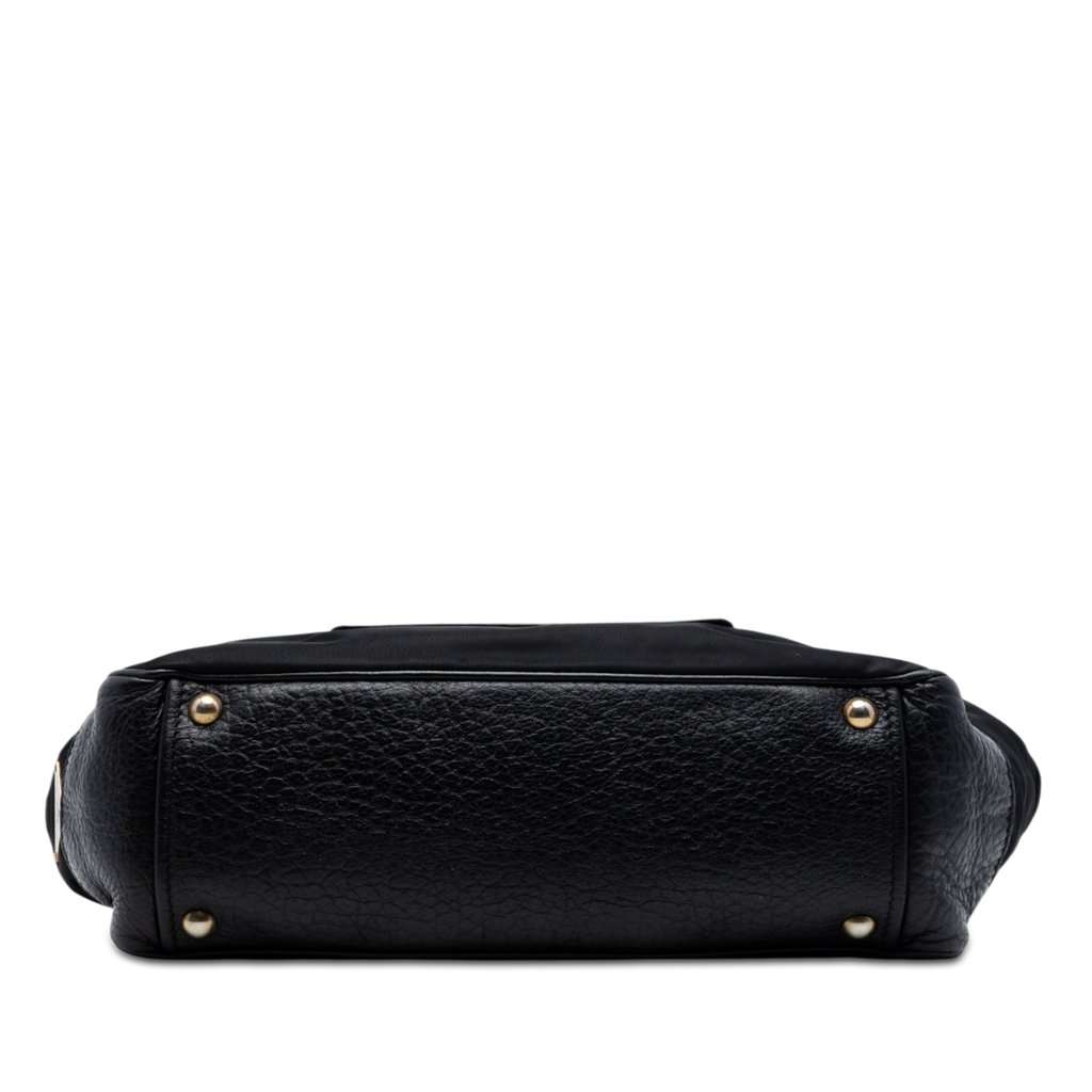 Prada Berlino Trimmed Tessuto Shoulder Bag Black Very good condition - Inside View