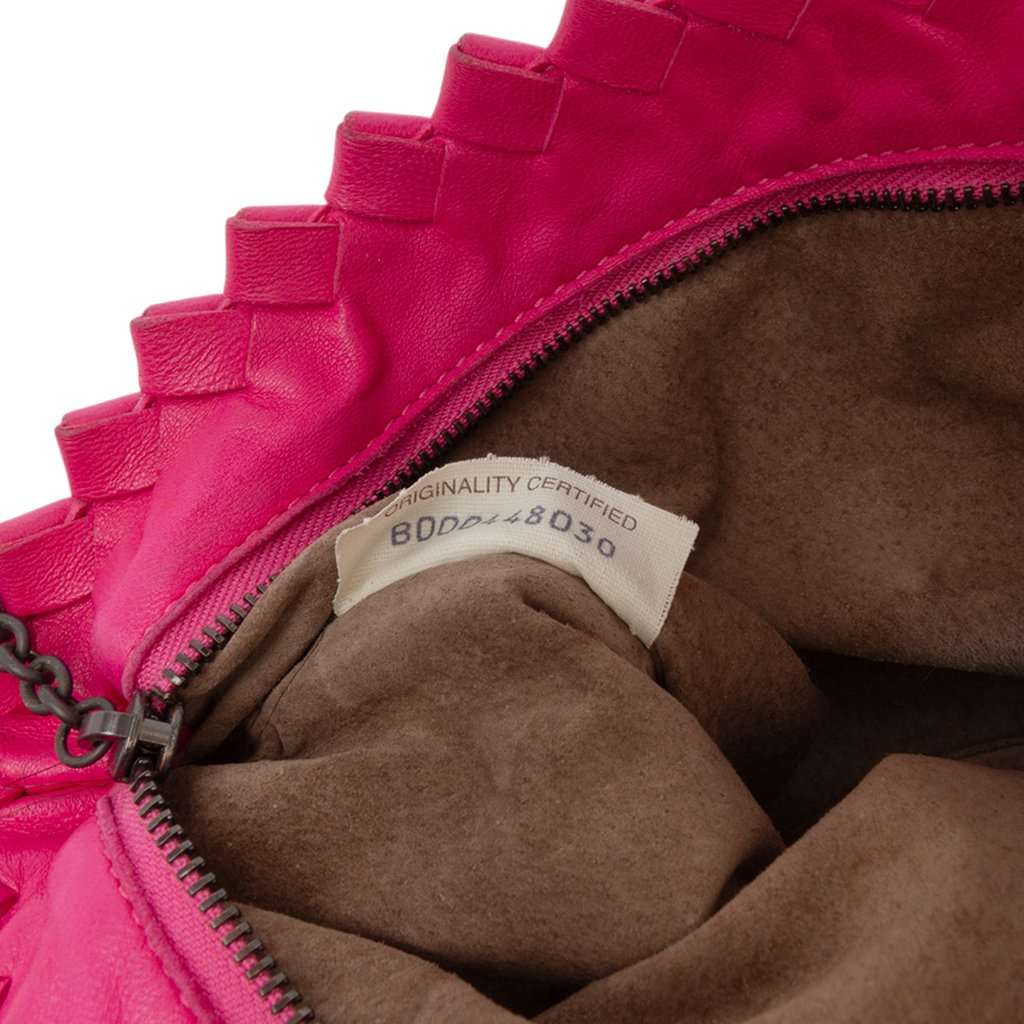 Bottega Veneta Intrecciato Trimmed Bicolor Nappa Clutch Beige Leather Very good - Box View