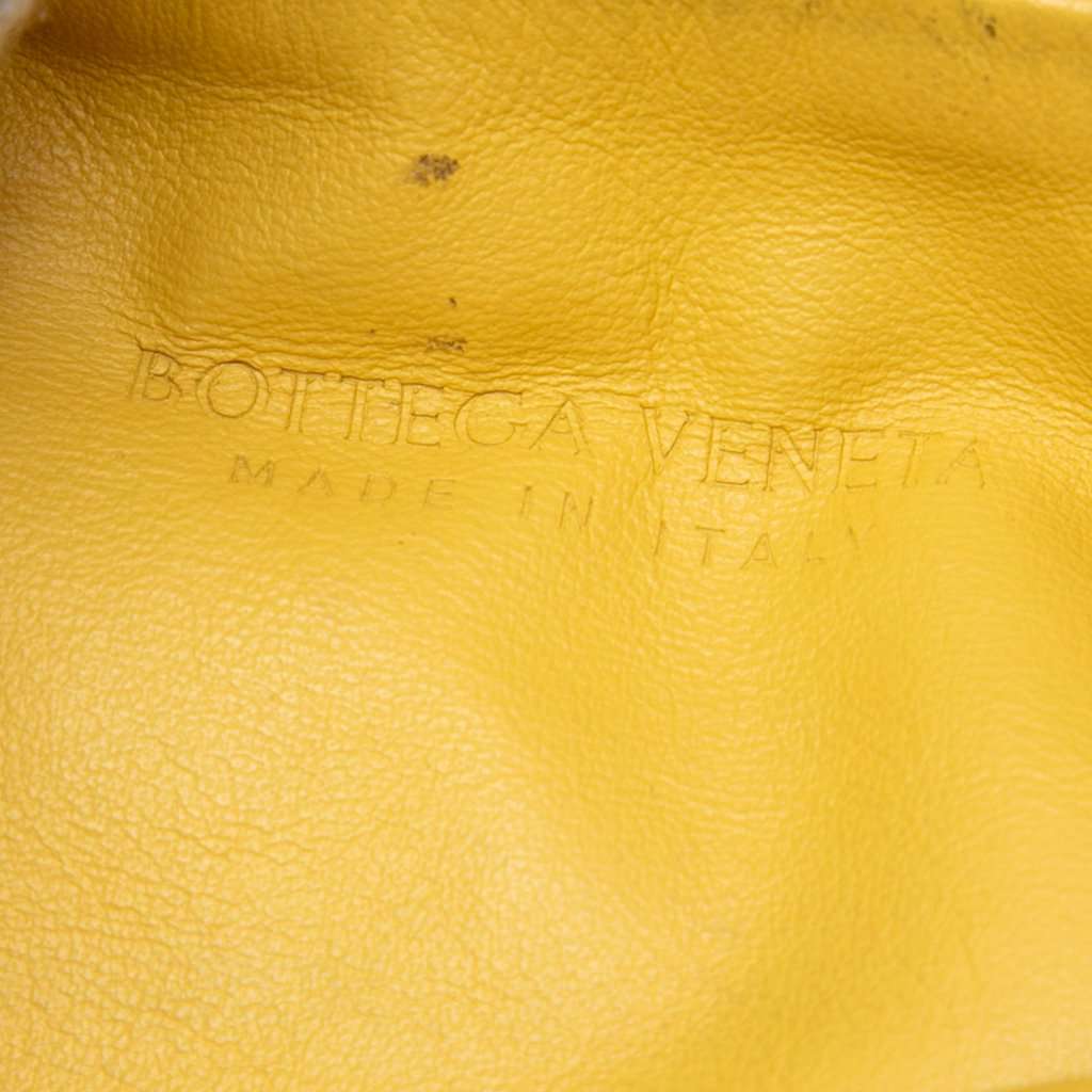 Bottega Veneta Mini Nappa Intrecciato Jodie Yellow Leather Very good condition - Box View