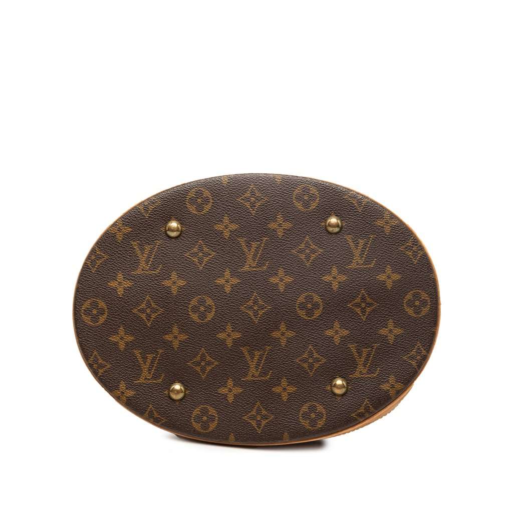 Louis Vuitton Monogram Bucket GM Brown Good - Inside View