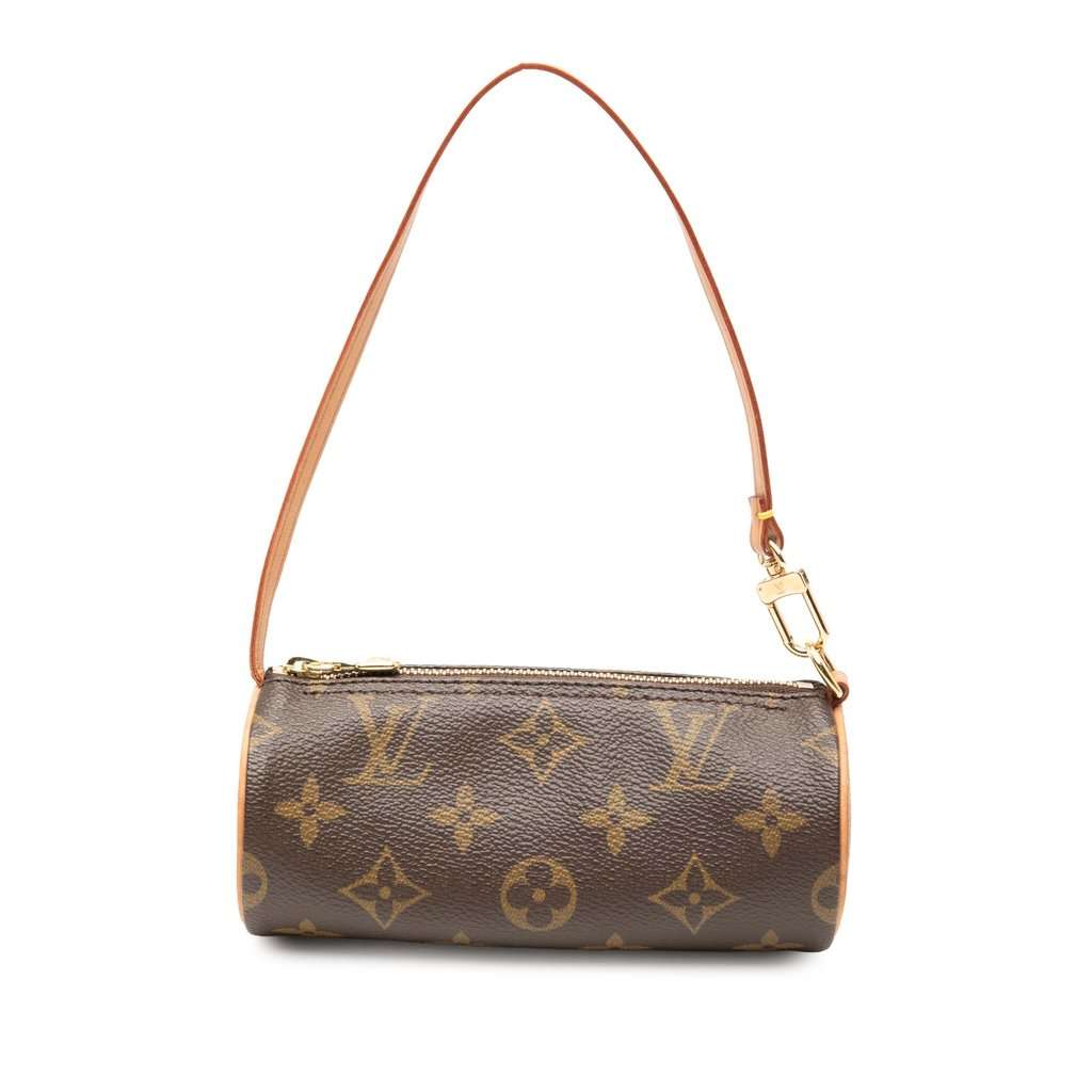 Louis Vuitton Monogram Papillon Pochette Brown Very good - Front View