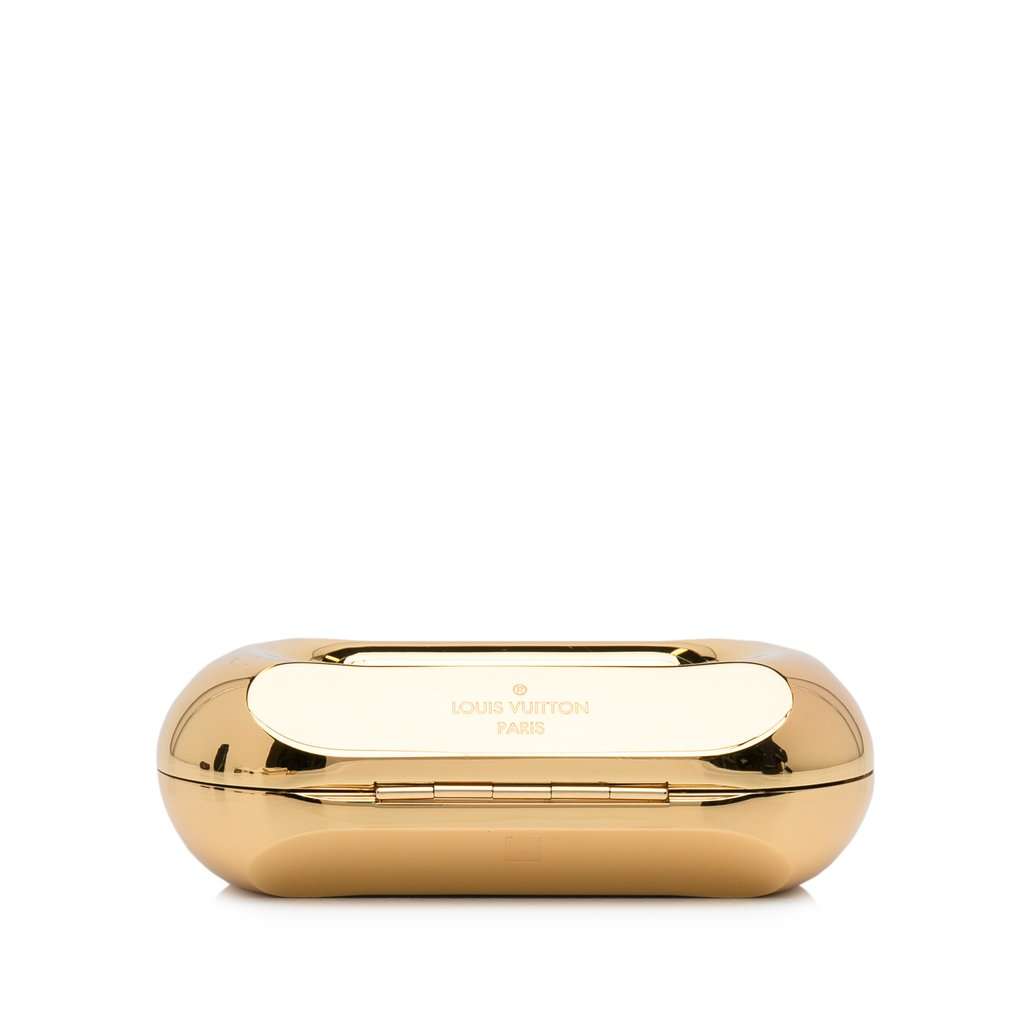 Louis Vuitton Minaudiere Shell Clutch Gold Metal Good condition - Model View