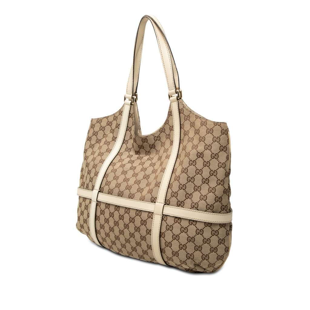 Gucci Large GG Canvas Royal Tote Beige Very good condition - Back View