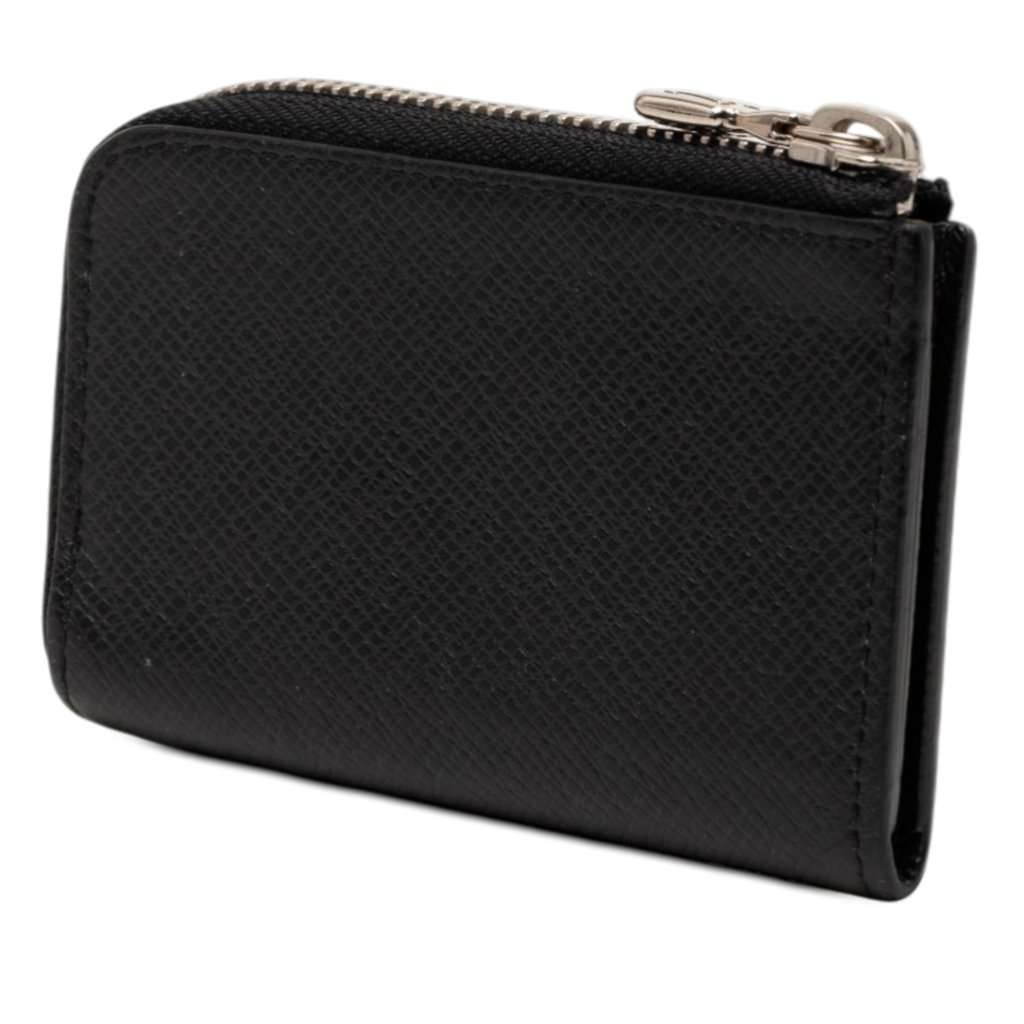 Louis Vuitton Taiga Porte Monnaie Jour Black Leather Very good condition - Back View