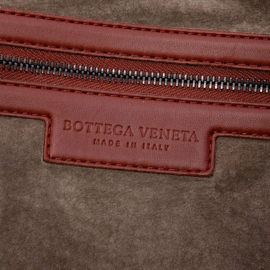 Bottega Veneta Maxi Nappa Intrecciato Convertible Tote Red Leather Very good - Box View