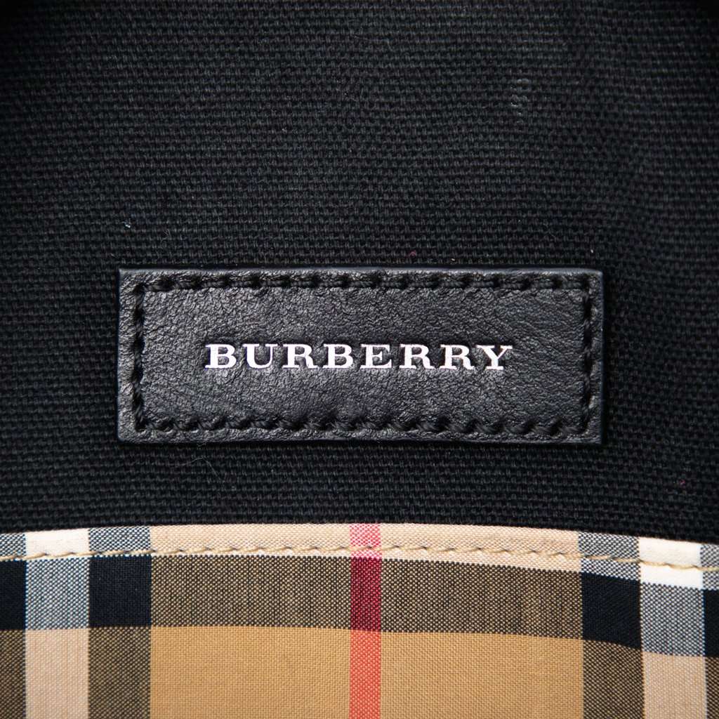 Burberry Cartoon House Check Round Crossbody Beige Very good - Box View