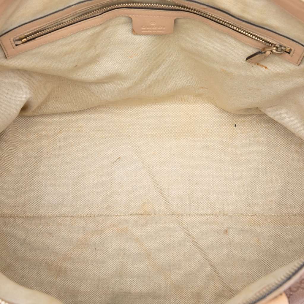 Gucci GG Metallic Canvas Lovely Tote Pink Very good - Model View
