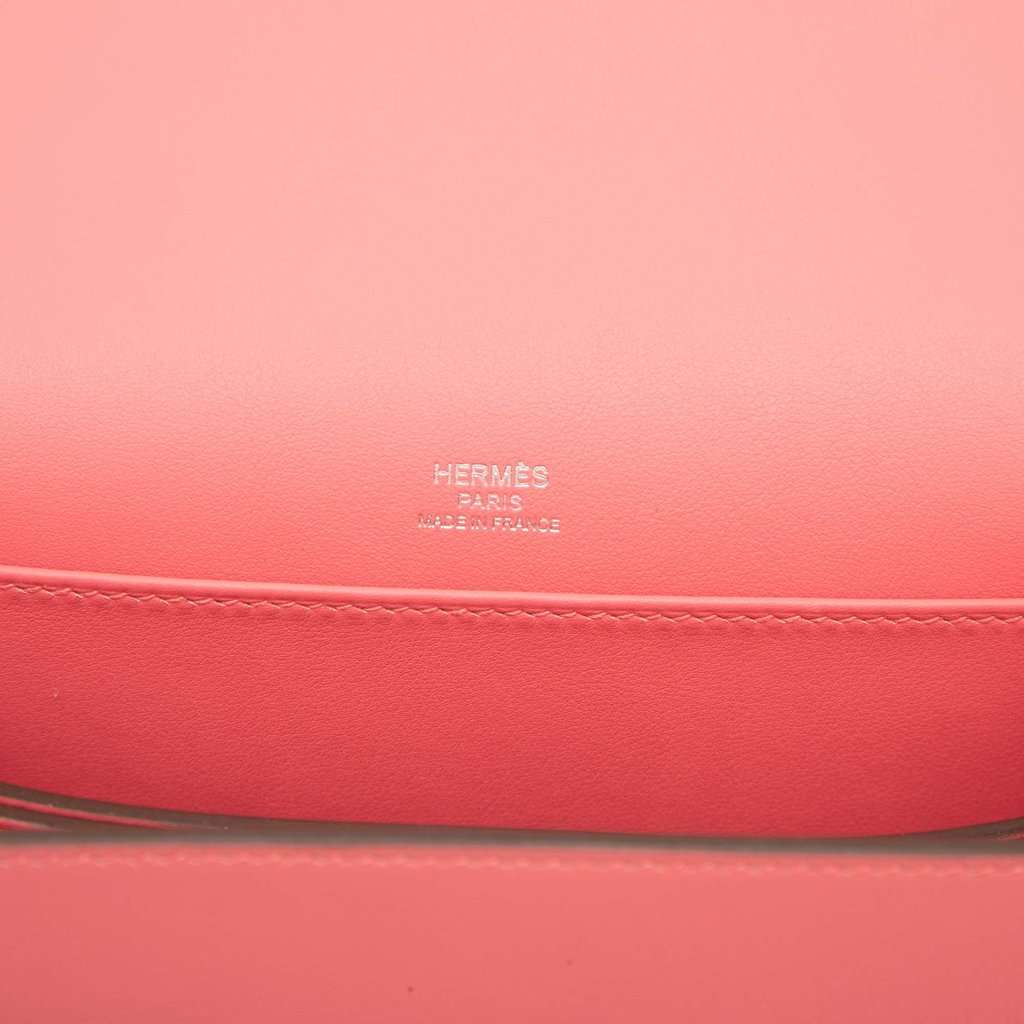 Hermès Mini Evercolor Sac Roulis 18 Pink Leather Very good condition - Box View