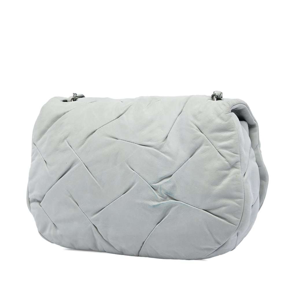 Chanel Iridescent Calfskin East Glint Flap MultiColor Leather Very good - Back View