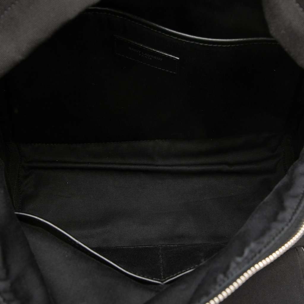 Saint Laurent Canvas City Backpack Black Very good - Model View