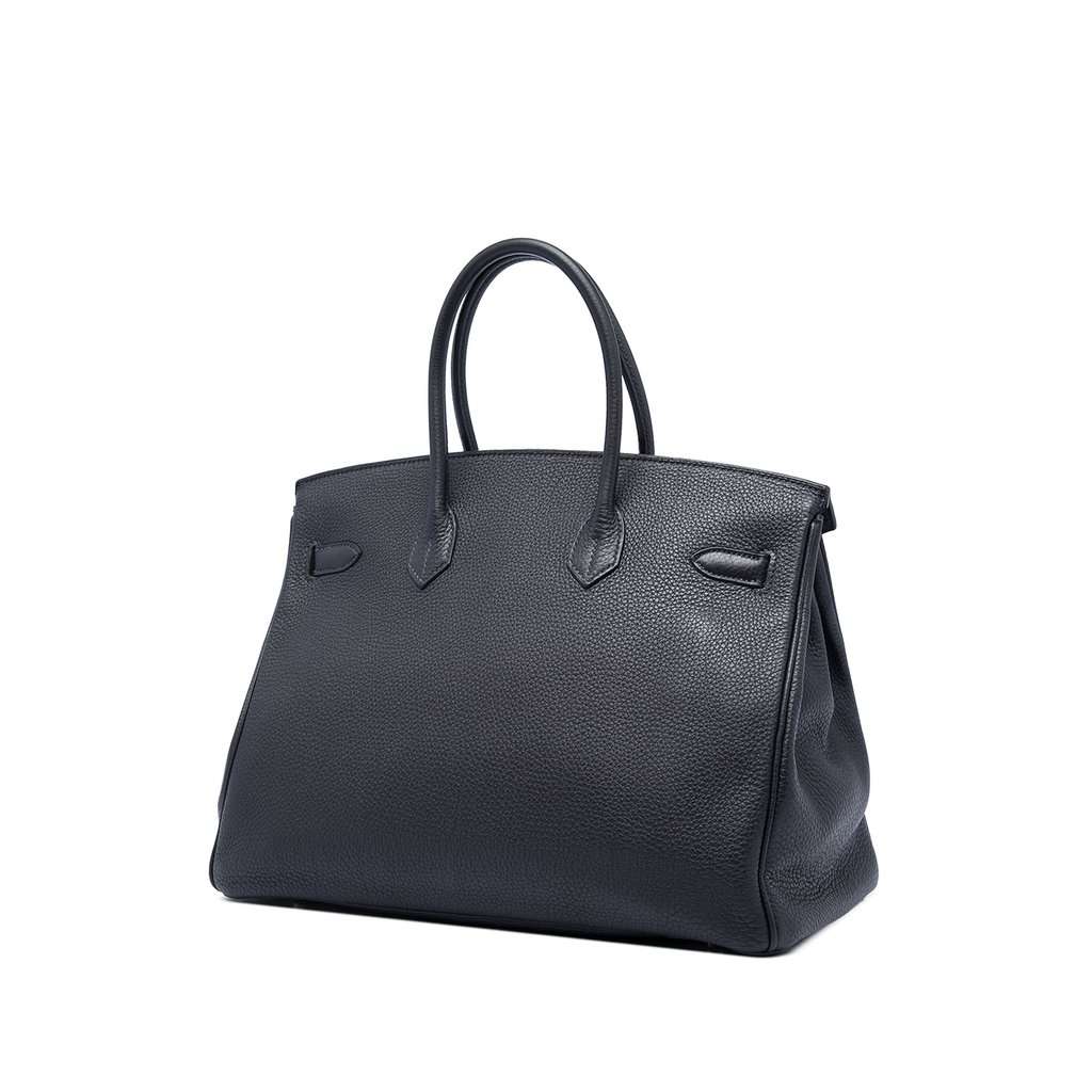 Hermès Togo Birkin Retourne 35 Black Leather Very good condition - Back View