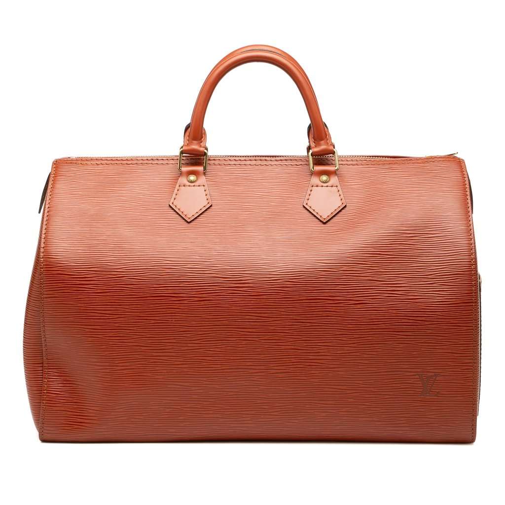 Louis Vuitton Epi Speedy 40 Brown Leather Good condition - Front View