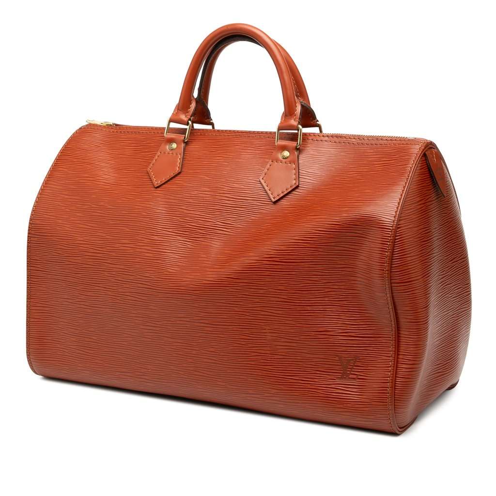 Louis Vuitton Epi Speedy 40 Brown Leather Good condition - Back View