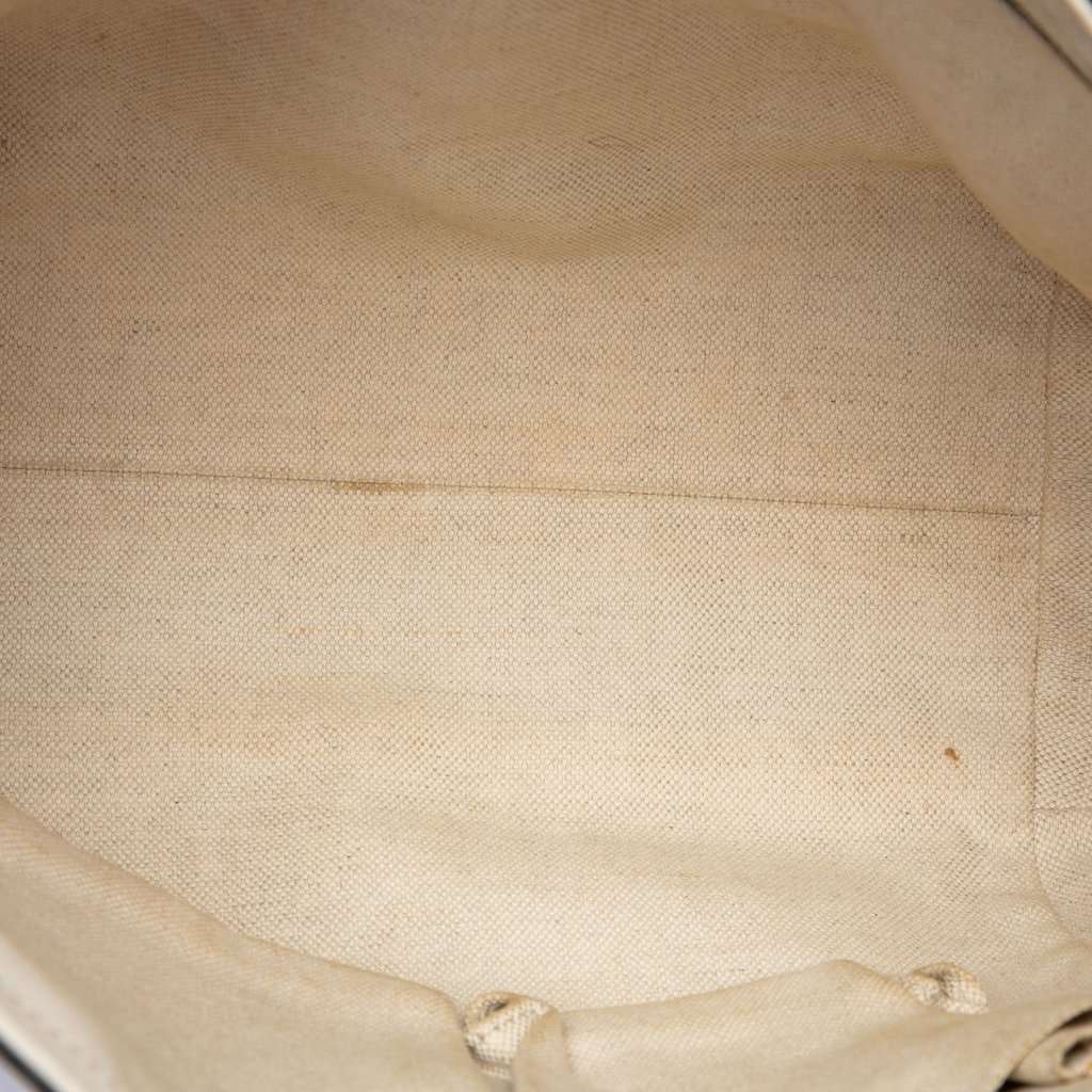 Gucci GG Canvas Bella Flap Satchel Beige Good - Model View