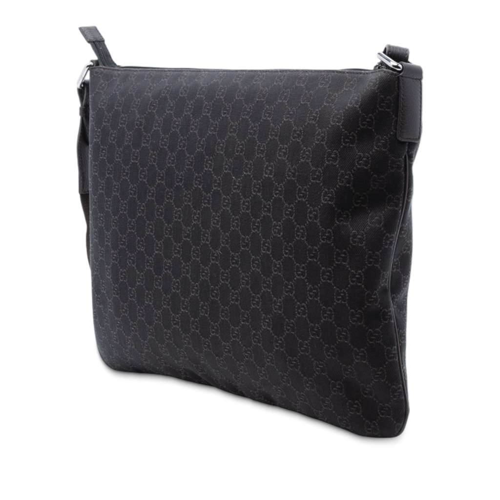 Gucci GG Denim Crossbody Brown Very good condition - Back View