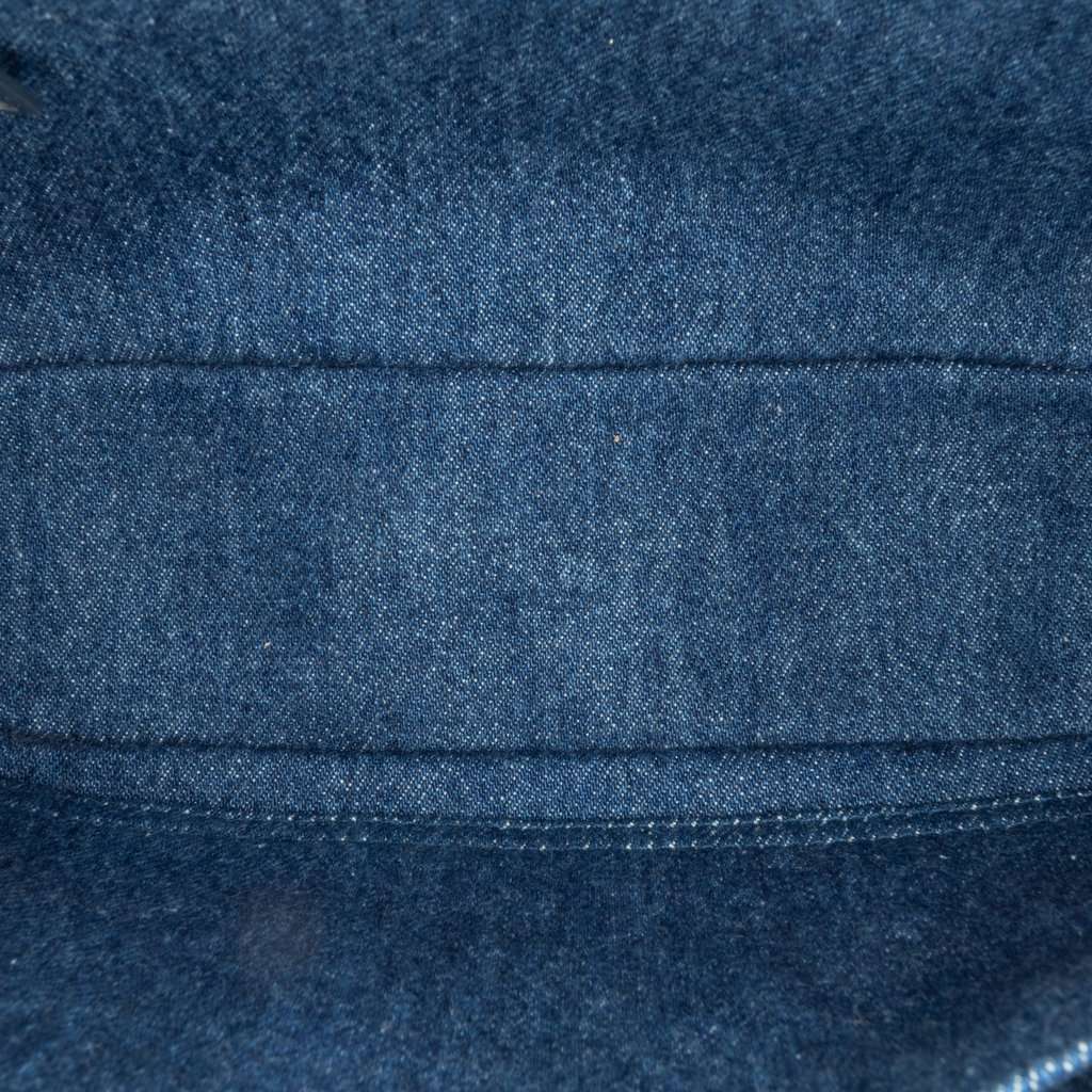 Bottega Veneta Small Denim Intreccio Camera Bag Blue Very good - Model View