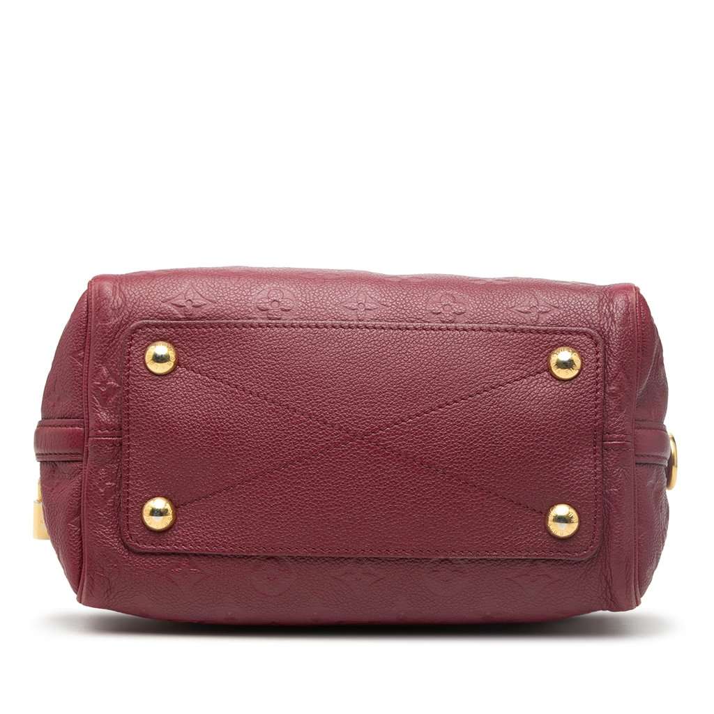 Louis Vuitton Monogram Empreinte Speedy Bandouliere 25 Red Leather Very good - Inside View