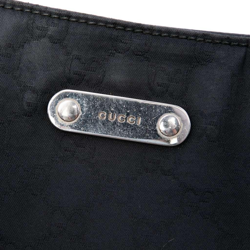 Gucci GG Denim Shoulder Bag Black Very good - Box View