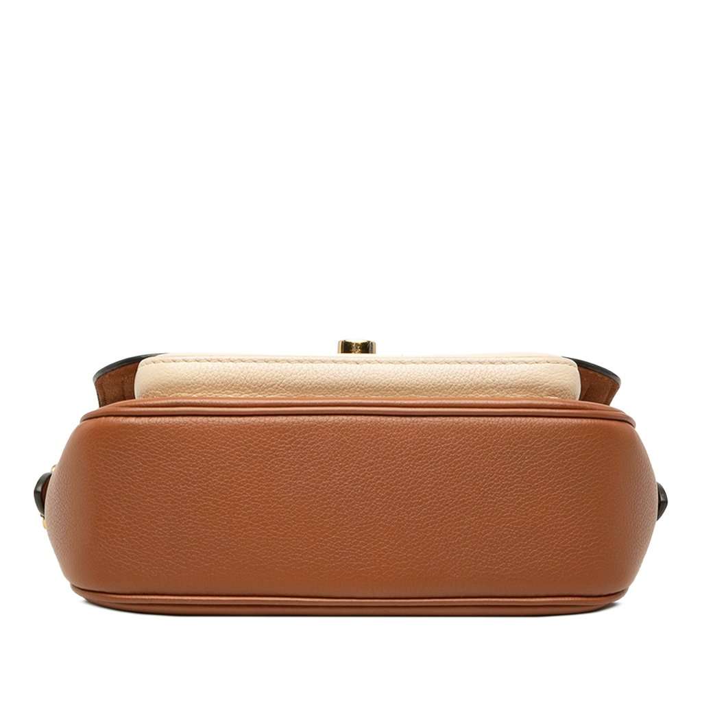 Louis Vuitton Grained Calfskin Lockme Tender Brown Leather Very good condition - Inside View