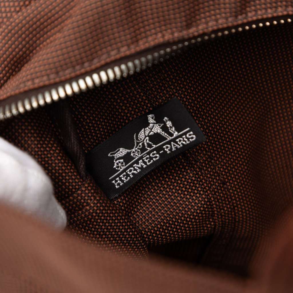 Hermès Canvas Herline GM Brown Very good condition - Box View