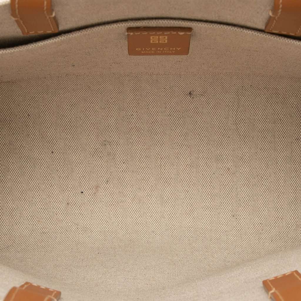 Givenchy Small Canvas G Tote Shopping Bag Beige Very good condition - Model View