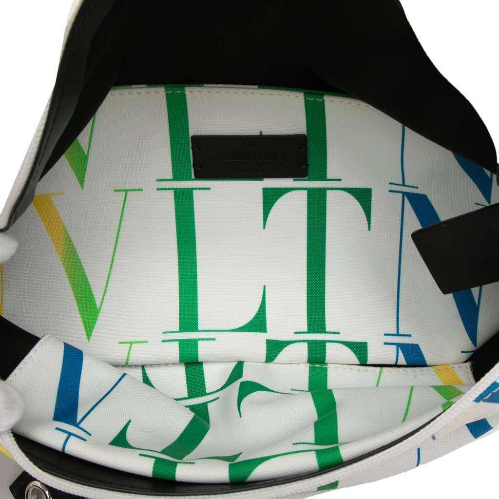Valentino Nylon VLTN Times Belt Bag White Very good condition - Model View