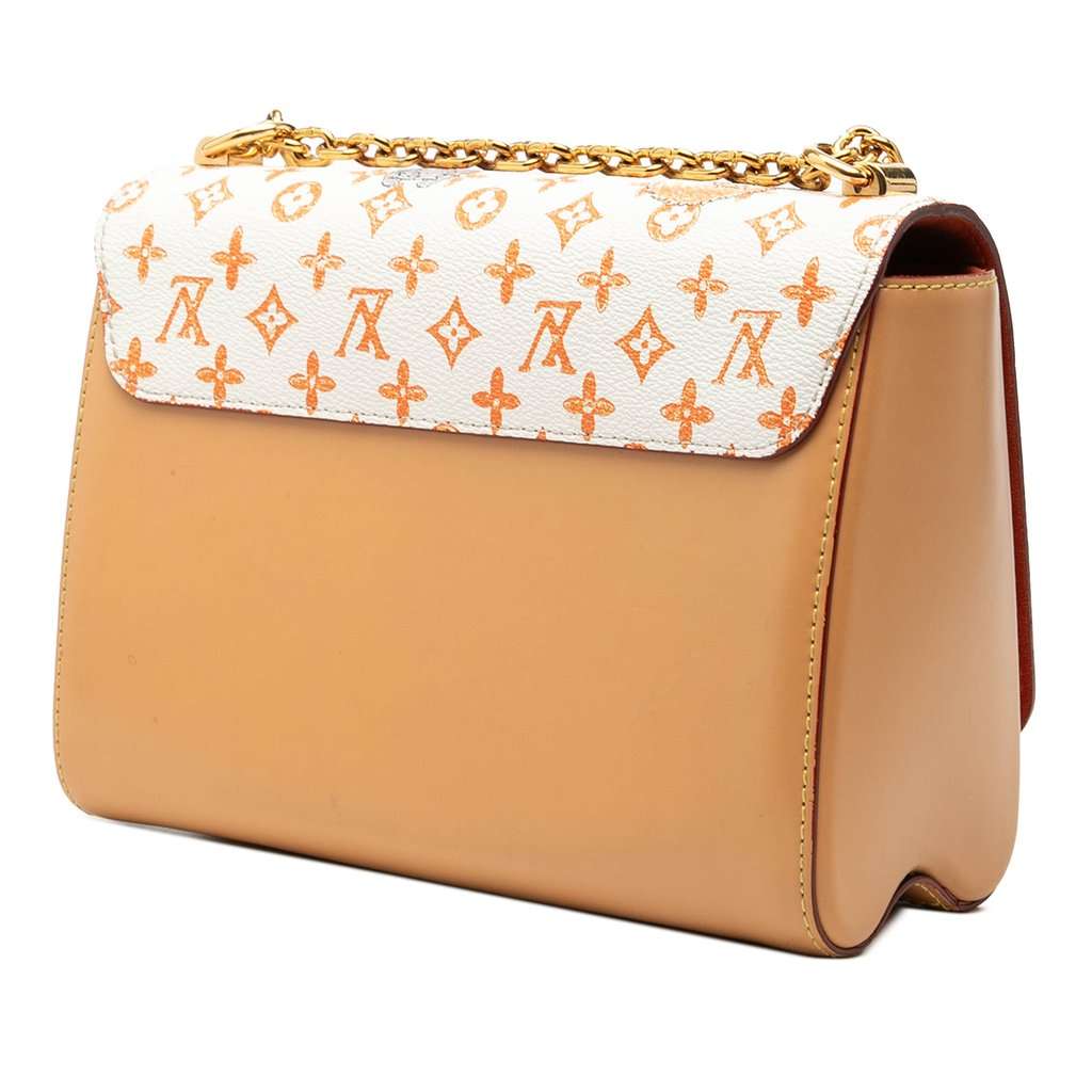 Louis Vuitton Grace Coddington Monogram Catogram Twist MM White Very good condition - Back View