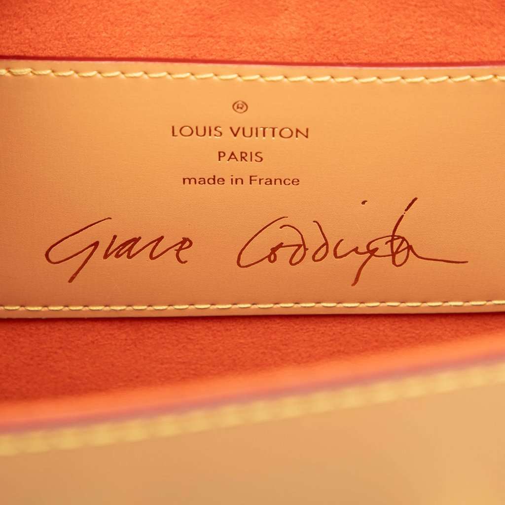 Louis Vuitton Grace Coddington Monogram Catogram Twist MM White Very good condition - Box View